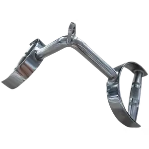French Fitness Chrome 14" Tricep V-Bar (New)
