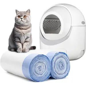 40 Count Extra Large Cat Litter Box Liners, Litter Waste Receptacles Bags for Self Cleaning Cat Litter Box