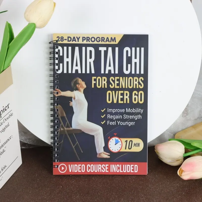 One-Minute Daily Exercise Guide, Seated Tai Chi Practice, Enhance Joint Flexibility, Regain Strength, Improve Mobility, Feel Younger, Quick Morning Workout Routine, Health & Wellness, Video Course Included, Healthy