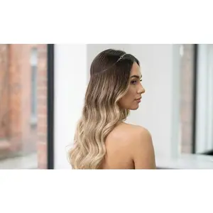 ZebaishStore 24-Inch Invisible Wired Halo Clip Synthetic Soft Curl Hair Extensions, Seamless Ombre Blend, Ideal for Formal Events | Synthetic Hair Extensions & Wigs, 24 Inch Hair