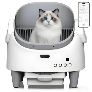 Self-Cleaning Litter Box for Multi Cats Extra Large Open-Top App Control Adjustable Height Odor Control with 15 Layers Security Smart App Remote