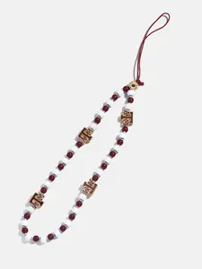 Texas A&M University Beaded Phone Charm - Texas A&M University