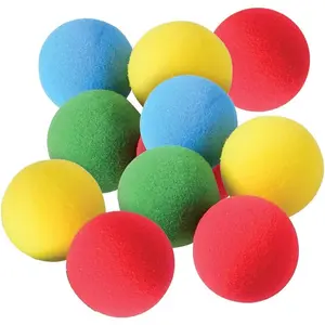 Soft Foam Balls Pack of 12 Lightweight Mini Balls for Indoor Play Safe Bright Colored Toddler Toys Party Favors Goodie Bag Fillers Prizes for Boys and Girls Ages 3+