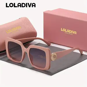 LolaDiva Unisex Fashion Stylish Square Full-frame Sunglasses Suitable for fashionable dressing and driving UV400, For Outdoor Party