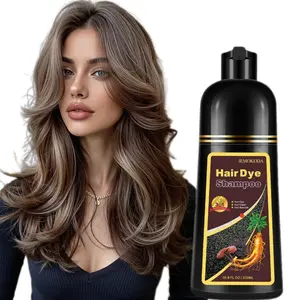 Dark Brown Hair Dye Shampoo 3 in 1 for Men & Women, Instant Coloring Formula That Delivers a Natural Dark Brown Shade in Minutes, Easy-to-Use Color Shampoo Tinte para el Cabello with Nourishing Cleansing Care for Smooth, Vibrant Results