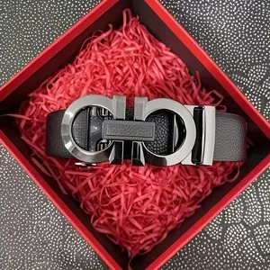 Men'S Fashionable Automatic Buckle Belt - Black, Classic Style, Versatile, Sequin Detail, Elegant Accessory for Casual and Formal Wear, Faux Leather Panel, Alloy Buckle, Automatic Buckle Belt |       Sequin Detail Belt |       Fas