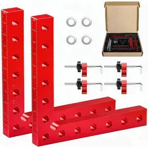 Heavy Duty Corner Clamp for Woodworking,90 Degree Right Angle Clamps，5.5"x 5.5"Aluminum Alloy Woodworking Carpenter,Positioning Clamping Square Tool for Picture Frames,Boxes,Cabinets or Drawers