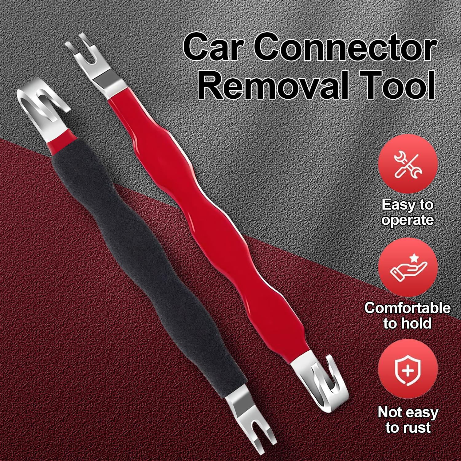 VAYWET Automotive Electrical Terminal Connector Separator Terminal Release Removal Tool, Connector Removal Pliers Connectors Remove Tool, Double Ended Design Auto Puller for Cars, Trucks, SUV Dual End Wiring Harness Disconnect Metal Connector Pin Removal