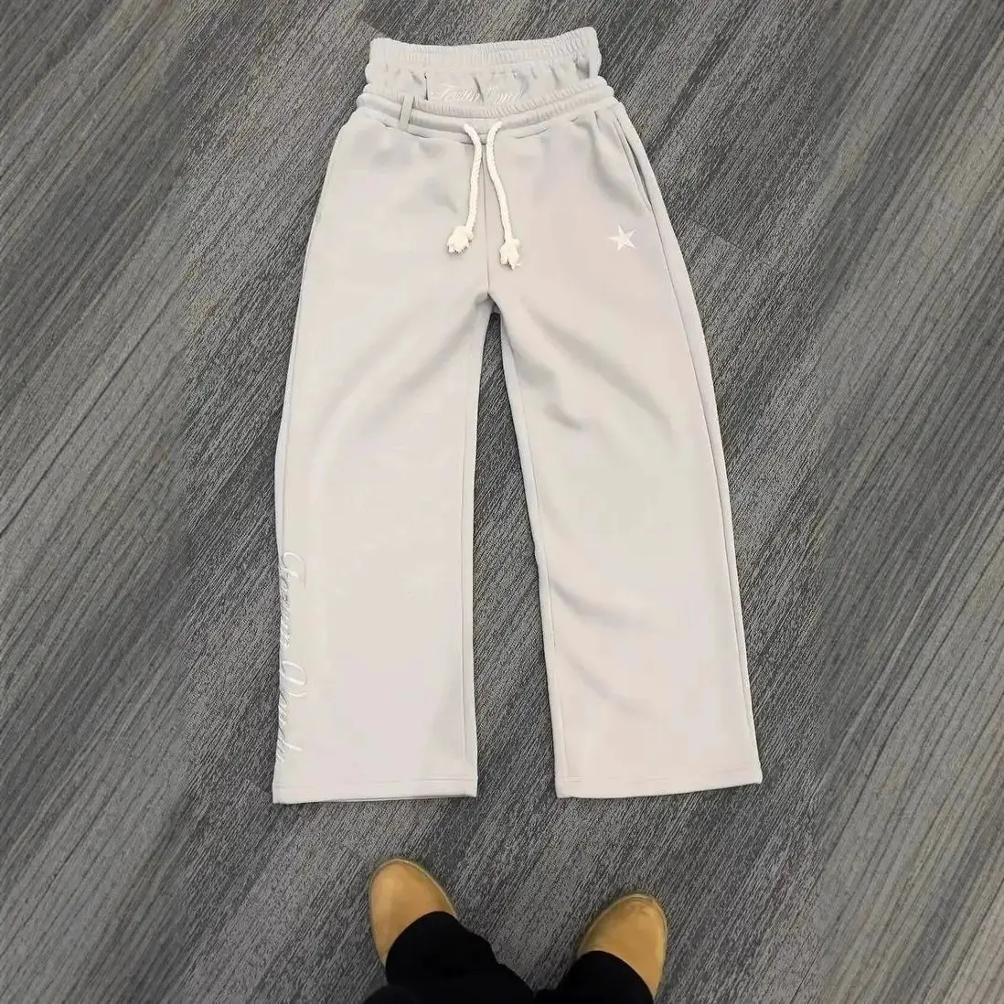 Light gray fake two pants (# 2261)