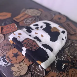 Highland Cow Beanie | Highland Cow Plaid Beanie | Custom Beanie