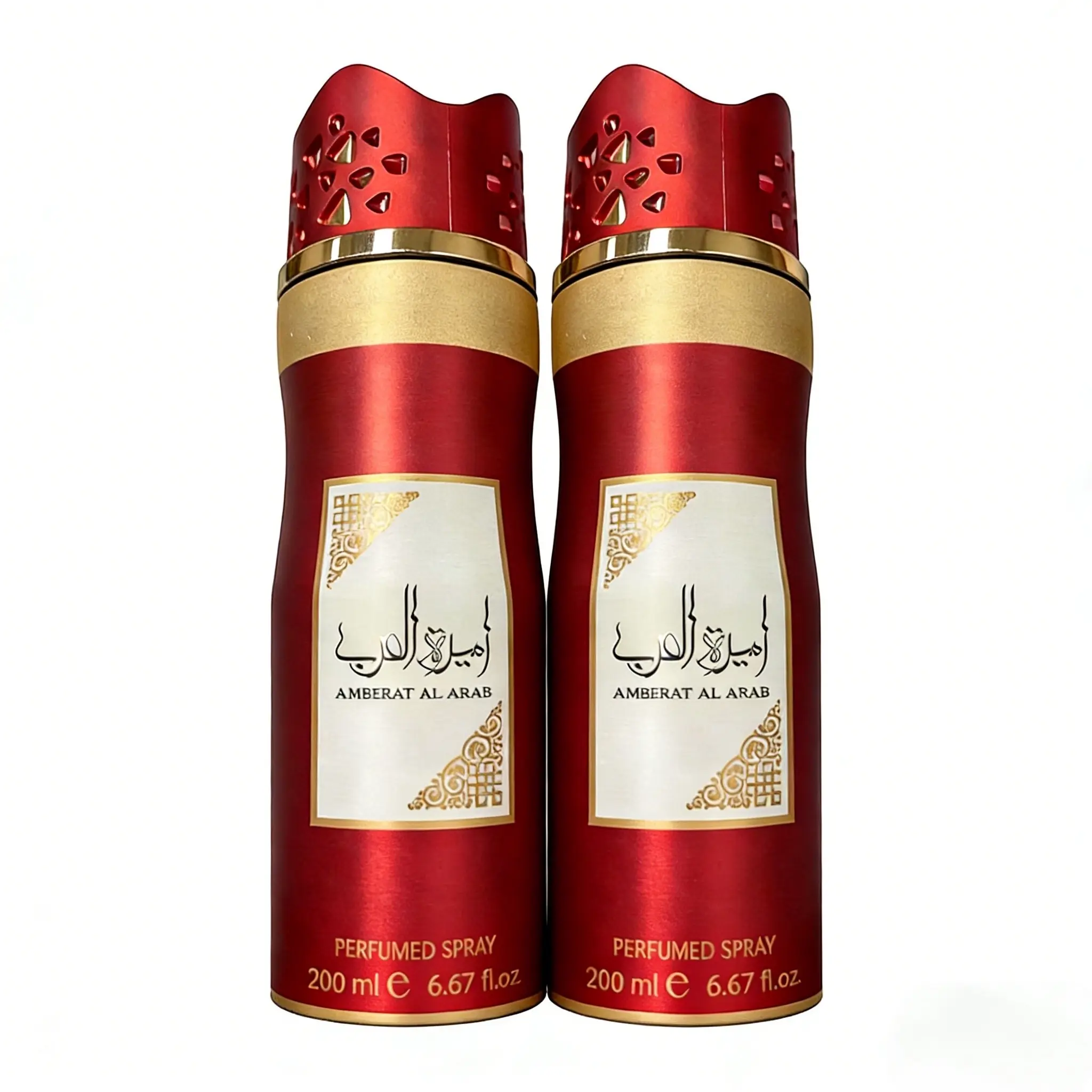 2pc ASDAAF Ameerat Al Arab Deodorant Body Spray 6.7 oz 200 ml Perfumed Spray for Men and Women
