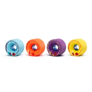 Orangatang Fat Free 65 mm 77a Freeride Longboard Skateboard Wheels (Set of 4)