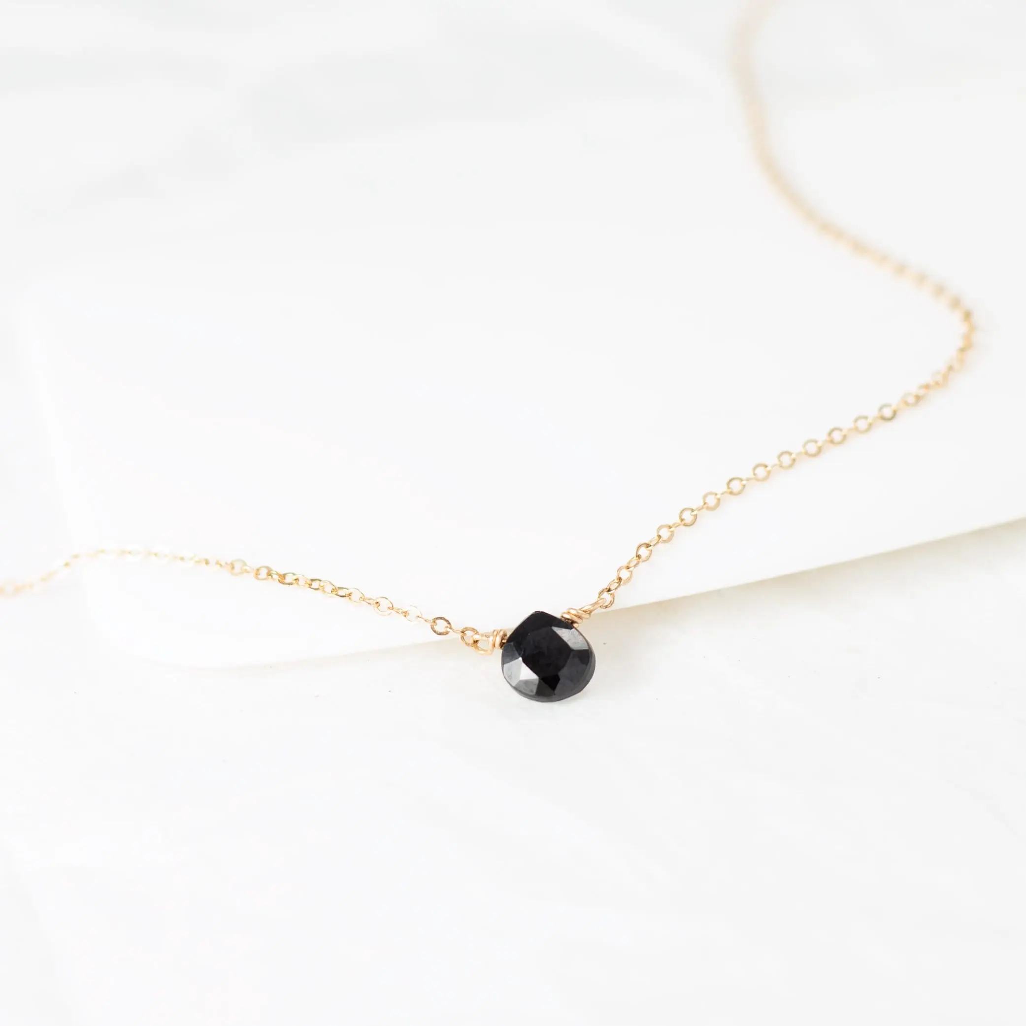 Emra Black Spinel Necklace