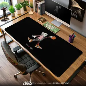 Kaws Basketball Mouse Pad, Street Art Gamer Desk Mat, Anime Mouse Pad, Desk Mat, pc accessories.