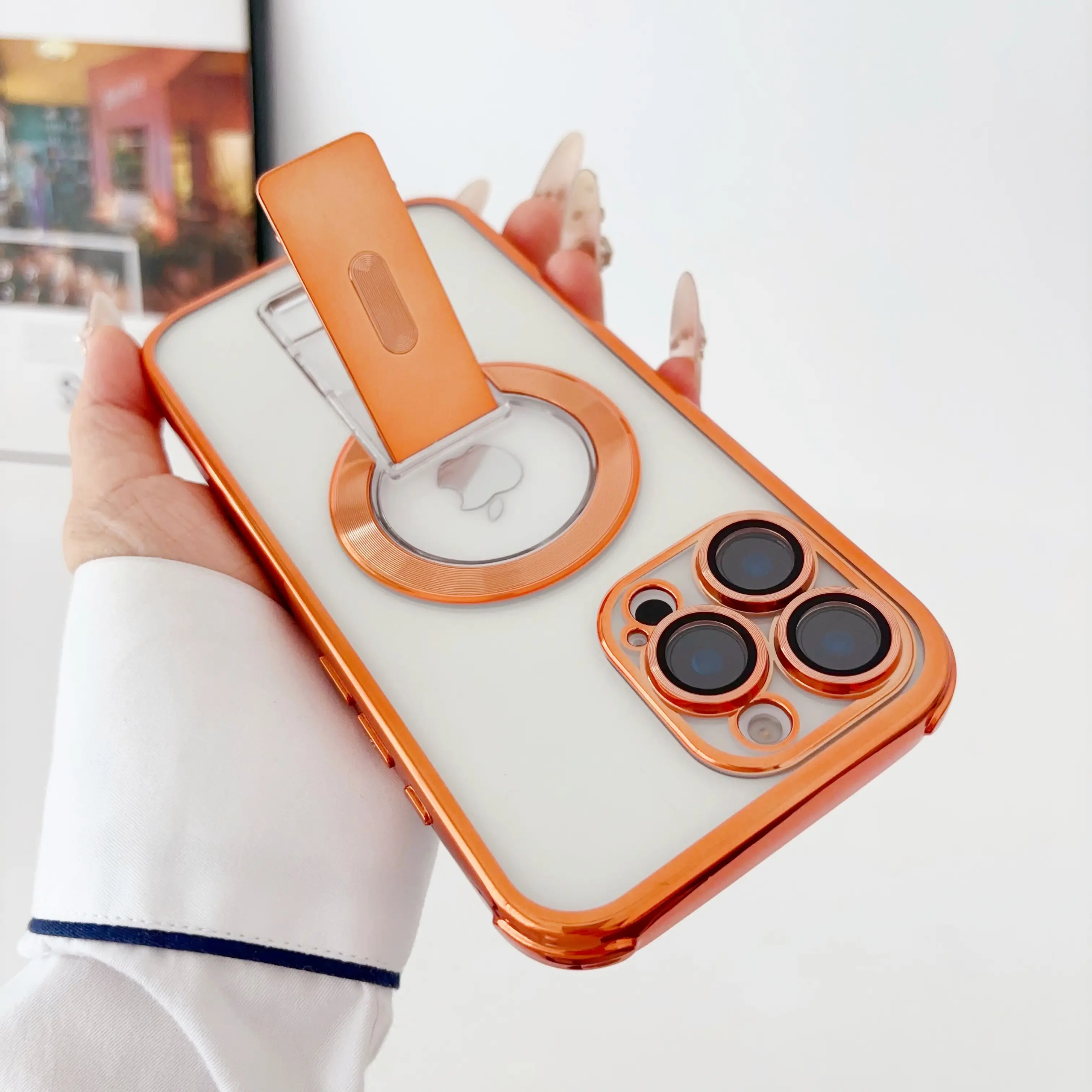 Magnetic Case for iPhone 13 Pro Max 12 11 17 Pro Max with Invisible Stand [Military Drop Protection][Compatible with MagSafe] Full Camera Protection Clear Shockproof Phone Cover#SummerVibes summerwins