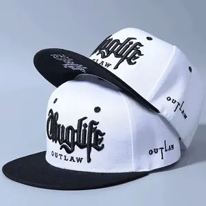 Baseball Cap — "Thug Life" Embroidered Snapback Hat with Printed Under-Brim Design (Unisex)
