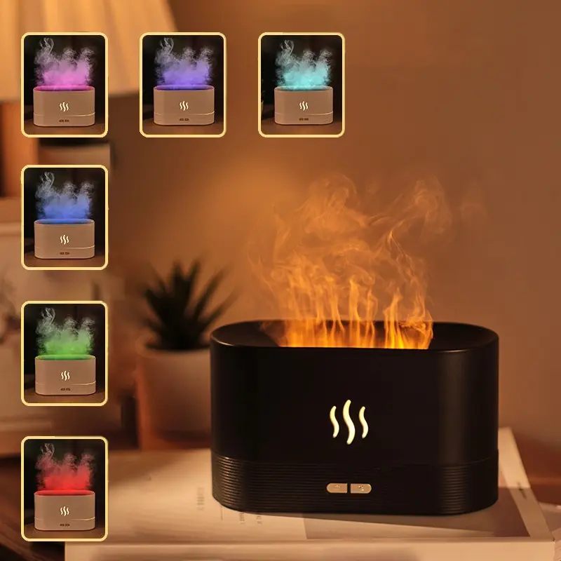 1-pack Aromatherapy Humidifier, Air Humidifier with Warm and Colorful Atmosphere Lights, Essential Oils Can Be Added, Low Noise and Comfortable Sleep, Suitable for Home, School, Office, Holiday Gifts, Available in Black and White, Aromatherapy Machines