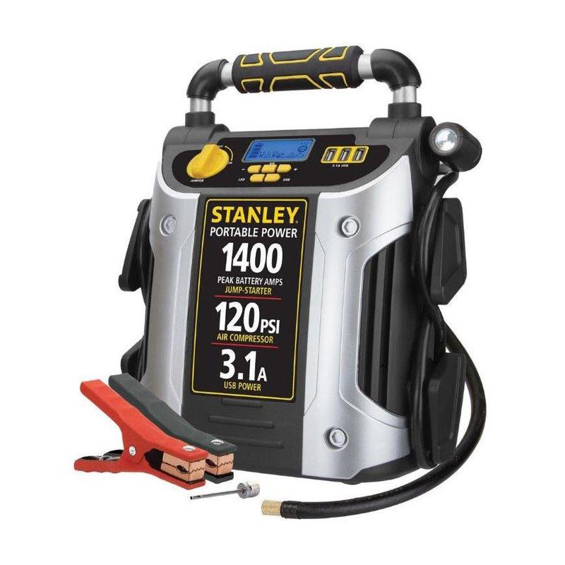 Stanley Power Station 700/1400 Jump Starter/Compressor