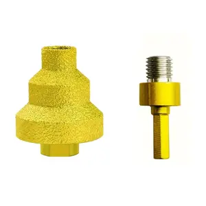 Diamond Brazing Cone Reamer Drill Bit Set, Core Drill Bits, Diamond Drilling Bits, Aluminum Alloy Multi-layer Conical Reamer for Ceramic Tile, Marble, Concrete