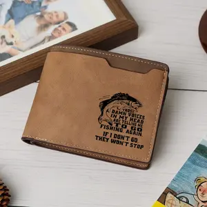 Those Damn Voices Camo Deer Leather Wallet,  Hunting Style Outdoor Wallet for Men,Hunting Camo Deer Wallet,  Rugged Outdoor Style Men’s Wallet