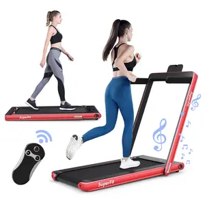 COSTWAY 7.5 MPH Treadmill & Walking Pad,  Foldable with Smart App & Remote Control, Bluetooth LED Monitor, Small Spaces Compact Running Machine, Folding Portable Under Desk Treadmill for Home Office