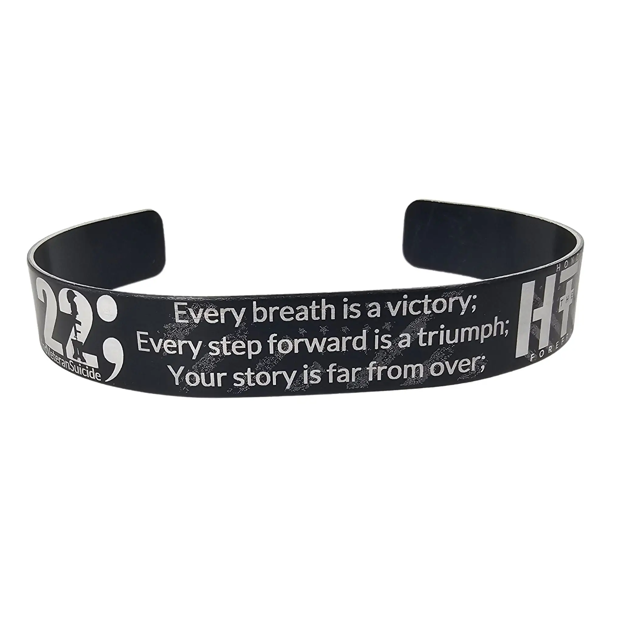 End 22 A Day Veteran Awareness Bracelet for Men and Women Mental Health Awareness