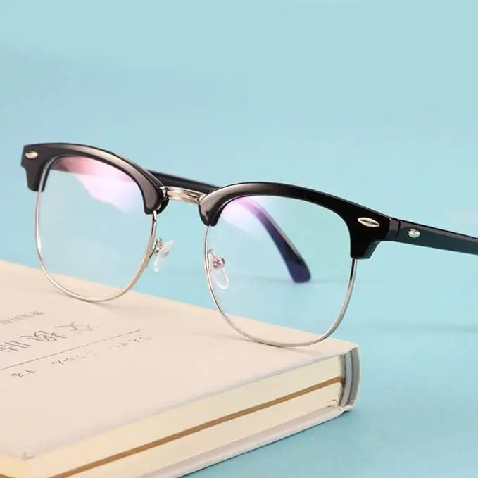 Blue Light Blocking Glasses - Semi Rimless Frames