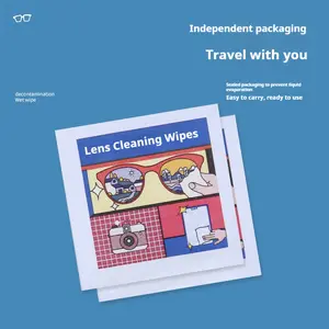 Lens Cleaning Wipes (100 Total Wipes) | Anti-Static, Anti-Fog, Quick-Dry & Scratch-Free | Cloths for LED Touch Screen, iPhones, iPads, Computer Monitors, Eyeglasses, Camera Lenses, Laptop