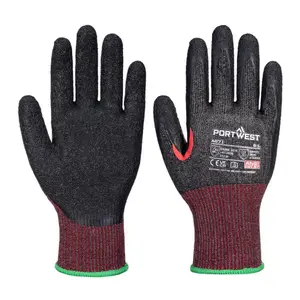 6 PACK of Heavy Duty A7 Cut Glass Handling Glove Level Protection Gloves ANSI Cut Level A7 Gloves Black Glass Handling Gloves