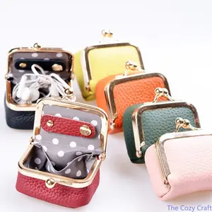 Mini Genuine Leather Coin Purse, Small Clutch for Jewelry, Coins & Accessories, Elegant Storage Pouch for Women, Compact and Stylish Gift Idea tiktokshopspringglowup