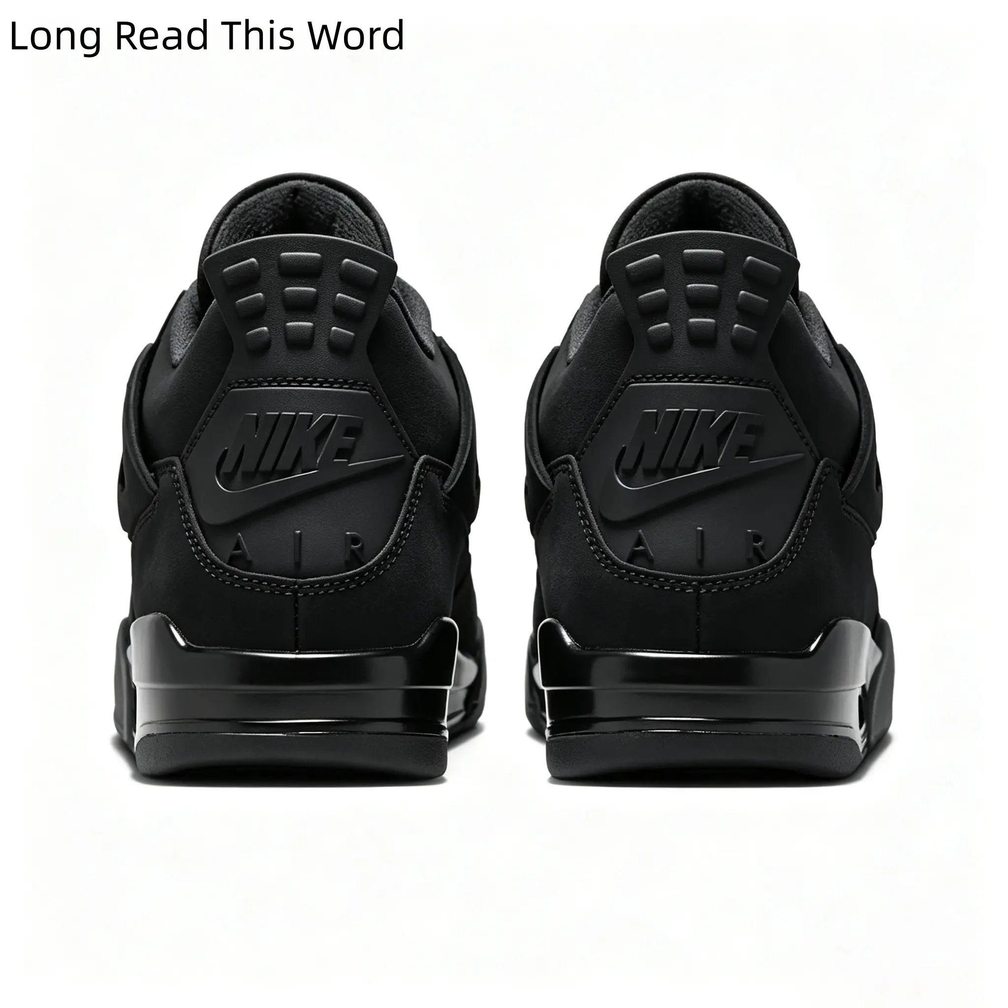 Solid Black Low Top Sneakers Cushioned Street Trainers For Men Women Daily Casual Walking