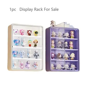 Wall Mounted Display Storage Box, Dustproof Collectible Figure Display Rack, Home Organizer for Anime & Collectors, Gift for Fans