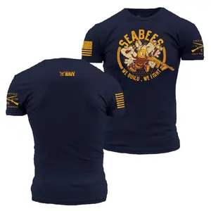 Seabees Navy Shirt We Build We Fight Bee Graphic Tee Military Construction T-Shirt Menswear & Underwear Men's Tops T-Shirts