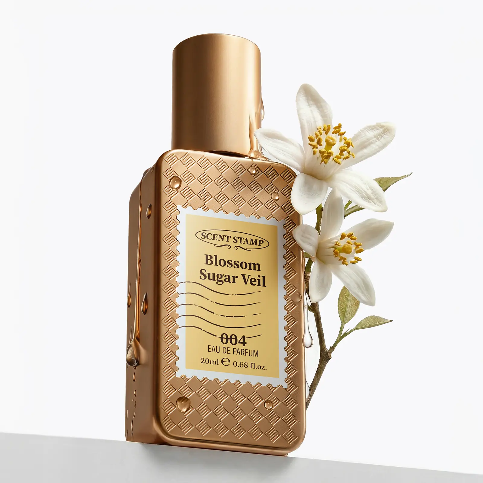 SCENT STAMP #004 Blossom Sugar Veil EDP - Sweet Orange Blossom & Marshmallow Perfume, Designer Floral Gourmand, 0.68 fl.oz