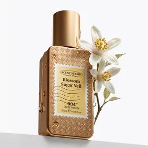 SCENT STAMP #004 Blossom Sugar Veil EDP - Sweet Orange Blossom & Marshmallow Perfume, Designer Floral Gourmand, 0.68 fl.oz