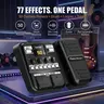 Flatsons-KMF-1 Portable Multi Effects Guitar Pedal with Loop & Drum Machine, 77 Effects, 50 Presets, 42 Drum Rhythms, 18 Amplifier/Cabinet, Upgraded Color Screen, Aux In, Batteries for Studio, Stage Use & Music Gifts