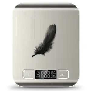 Precision Digital Food Scale – 11lb Stainless Steel Kitchen Scale with Tare, 6 Units, LCD Screen, Perfect for Baking, Cooking & Meal Prep