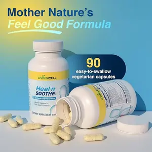 HEAL-N-SOOTHE Joint Supplement – Proteolytic Enzymes Formula with Bromelain, Papain, Boswellia, Turmeric & Ginger – Joint Mobility, Muscle Flexibility, Healthy Circulation Wellness - 90 Count (1 Pack)