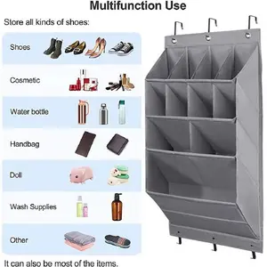 Household door back storage bag Storage hanging bag Wall-mounted shoe bag Bedroom multi-layer sundries finishing Non-woven storage