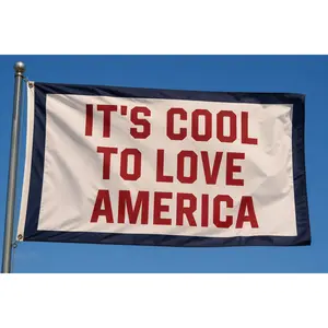 IT'S COOL TO LOVE AMERICA FLAG