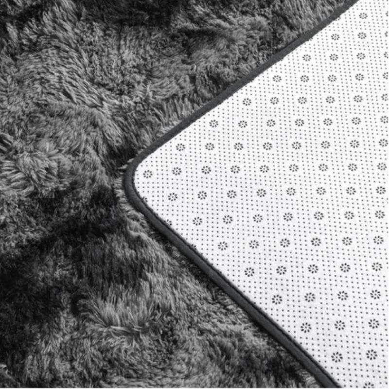 Ultra Soft Silk Wool Solid Color Flocking Carpet, Long Hair Rug for Living Room Coffee Table Bedroom Window Seat Home Bedside Mat Floor Pad, Shaggy Fuzzy Rugs