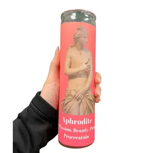 Aphrodite Pink Goddess Candle for Love Intentions