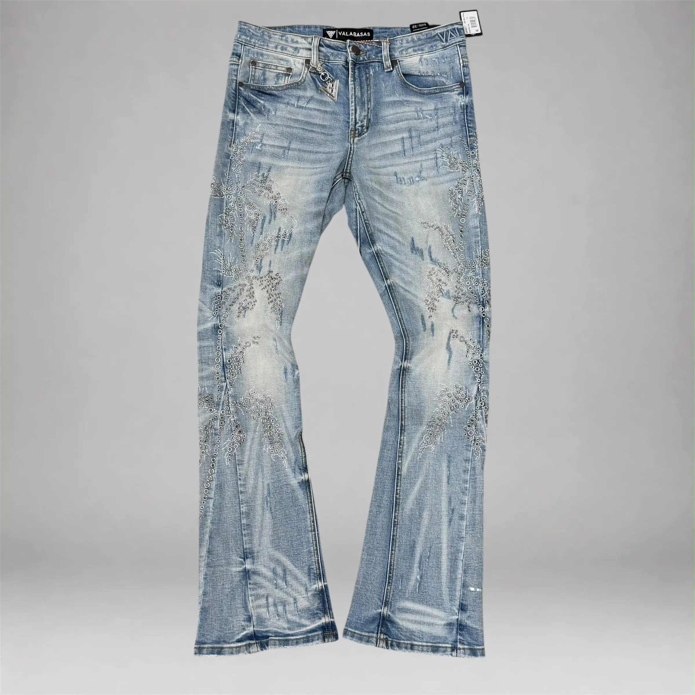 Valabasas - Oakmont Stacked Jeans - Lt Blue Wash 1142