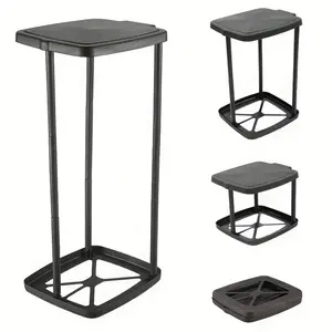 Multifunction Foldable Garbage Bag Holder, Rectangular Retractable Trash Can, Lightweight Portable Plastic Waste Bin for Outdoor BBQ Kitchen Laundry RV Use, Easy Setup No Battery Needed