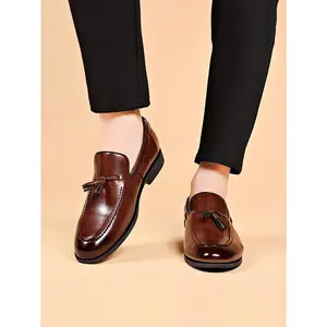 Designer Style Dress Shoes for Men Brand New Business Casual Shoes Slip On