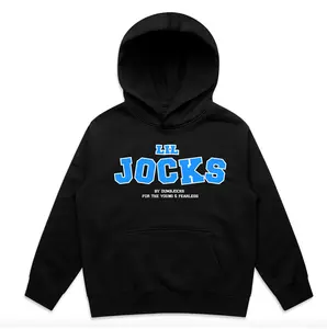 Lil Jocks Young & Fearless Youth Hoodie Blue Logo