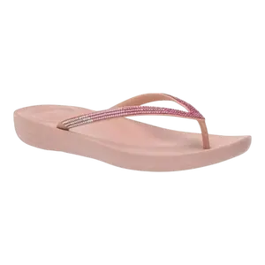 FitFlop Iqushion Women Sandals Beige Ombre Sparkle