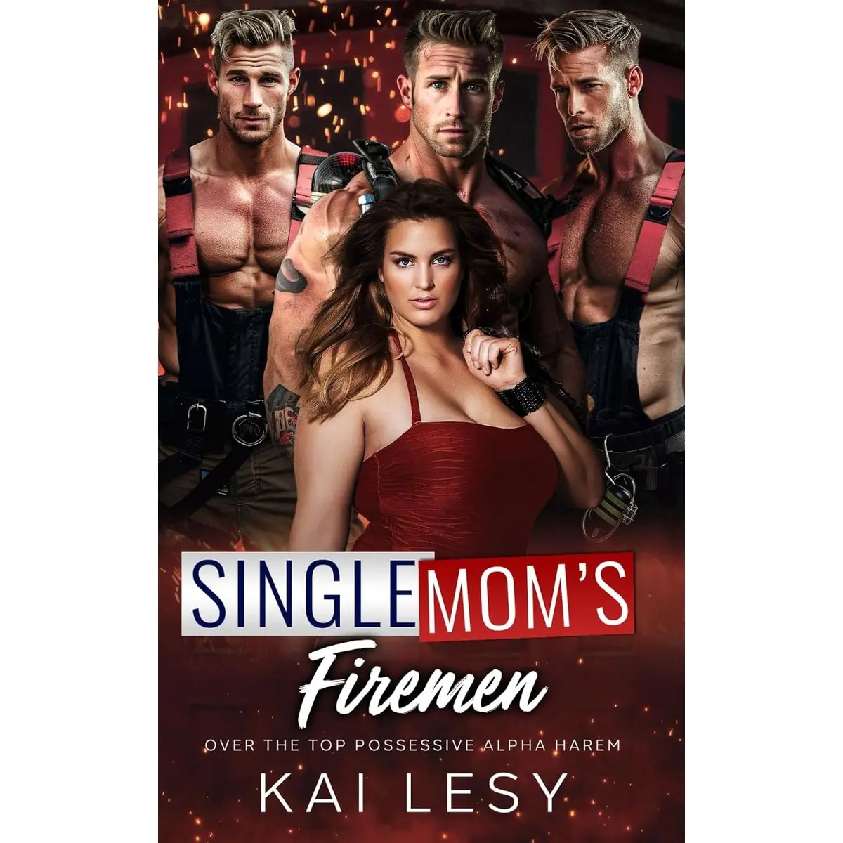 Single Mom's Firemen: A Contemporary Reverse Harem Romance (Lucky Lady Reverse Harems) Paperback – August 3, 2024