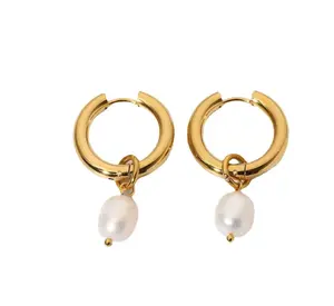 Pearl Pendant Earrings