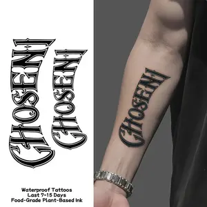 Waterproof temporary tattoo, magic tattoo, lasting 7-15 days, selected person, herbal juice, semi permanent tattoo, arm and chest simulation tattoo